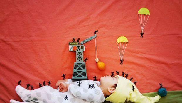 Creative mom turns her baby’s nap time into an amazing adventure